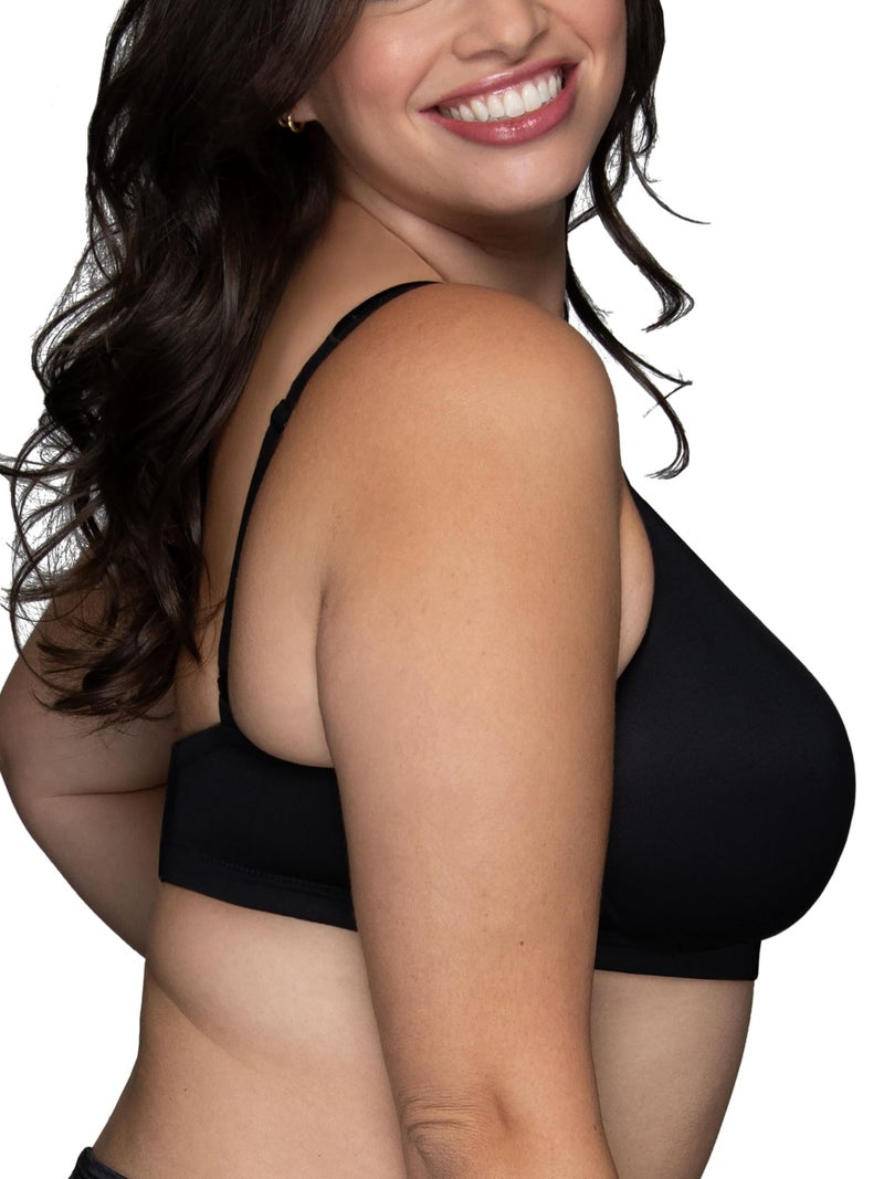 Vanity Fair Womens Body Caress Convertible Wirefree Contour Bra #72335 Bra,Midnight Black,40B - Image 2